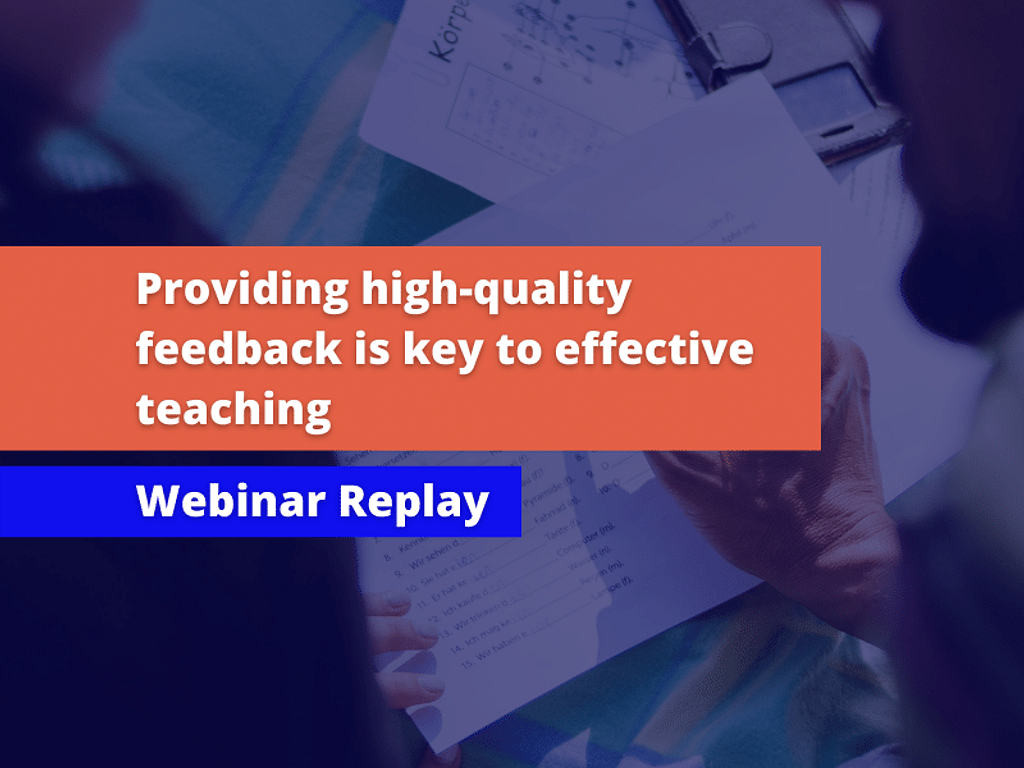 Feedback Webinar Tile