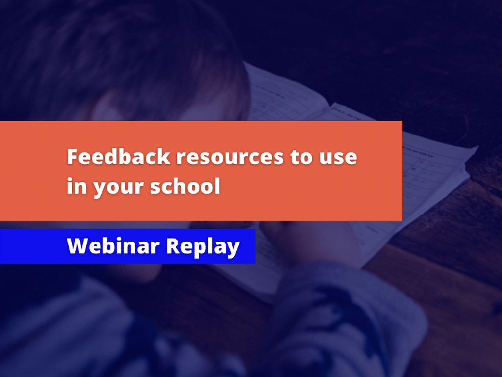 Feedback resources webinar tile