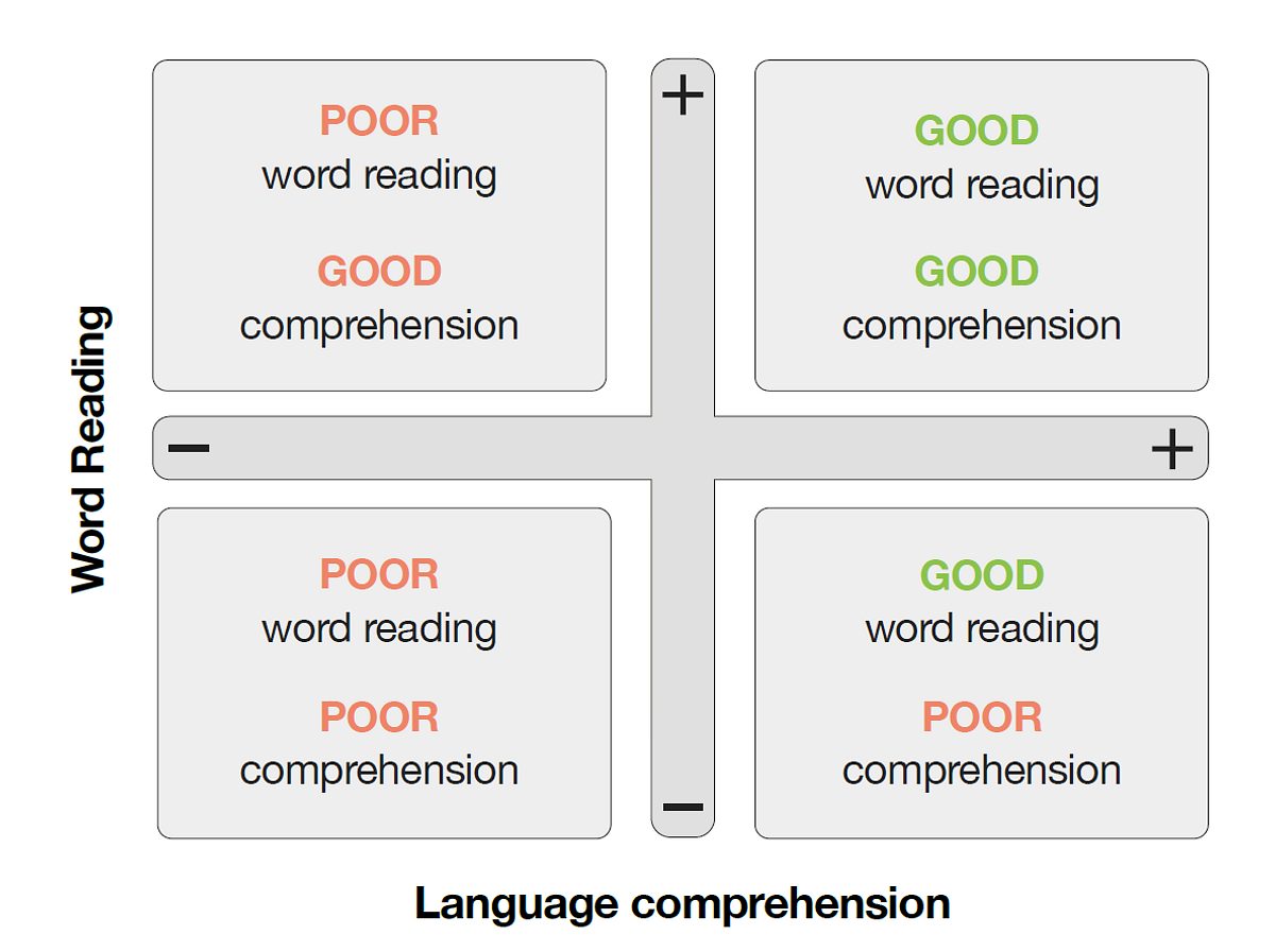 Word reading language comprehension