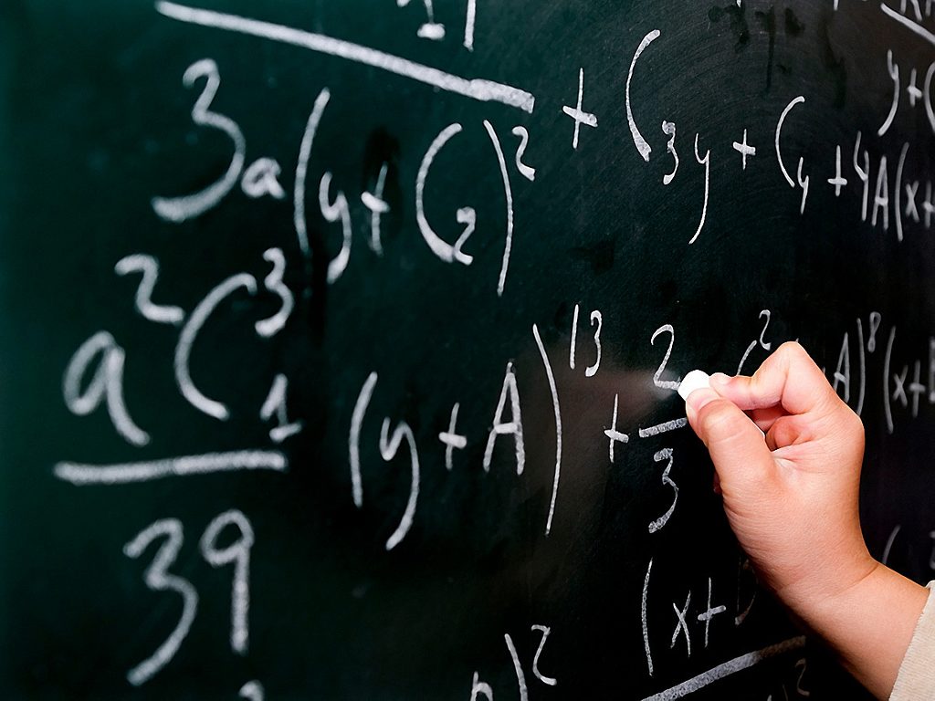 Math chalkboard