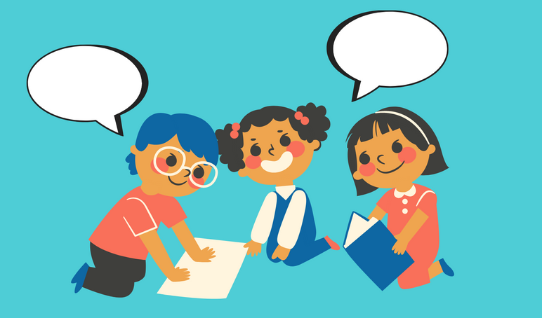 Children talking