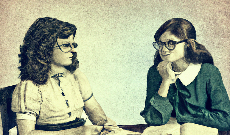 DALL E 2023 02 03 07 52 38 peer tutoring vintage