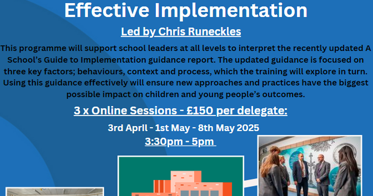 Effective Implementation | Durrington Research School