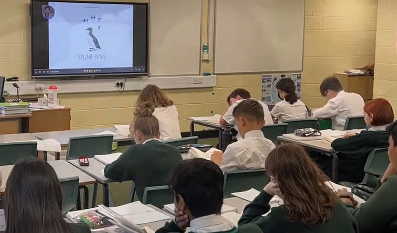 Pupils in classroom