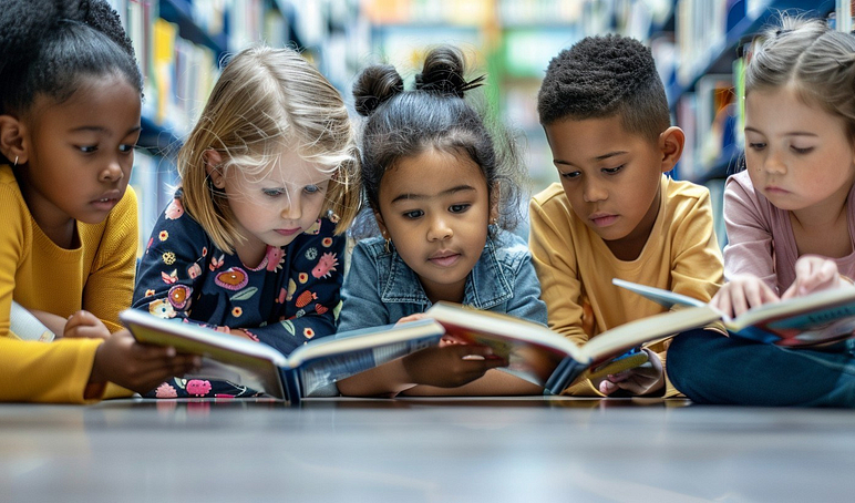 Stock Cake Kids Enjoying Reading 1730887184