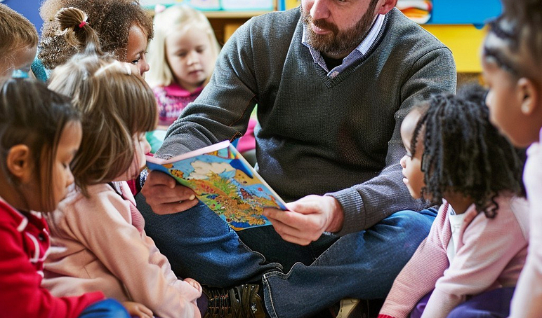 Stock Cake Storytime with Kids 1730883515