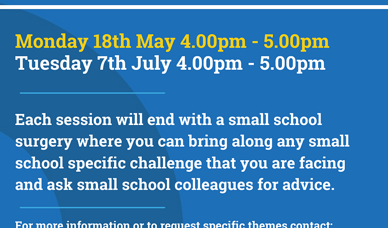 Small Schools Evidence Network Flier pdf
