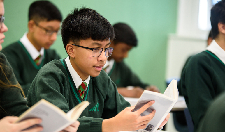 Tutor reading GHS