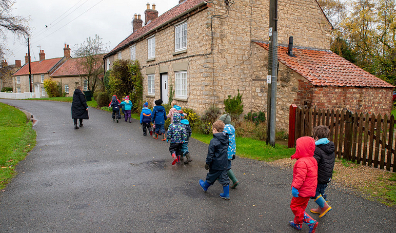 Walking to school