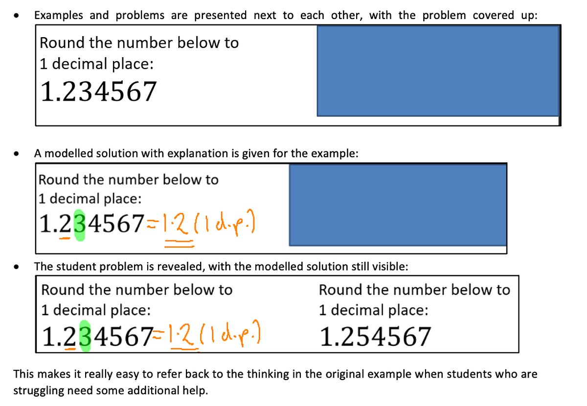 Maths image worked examples
