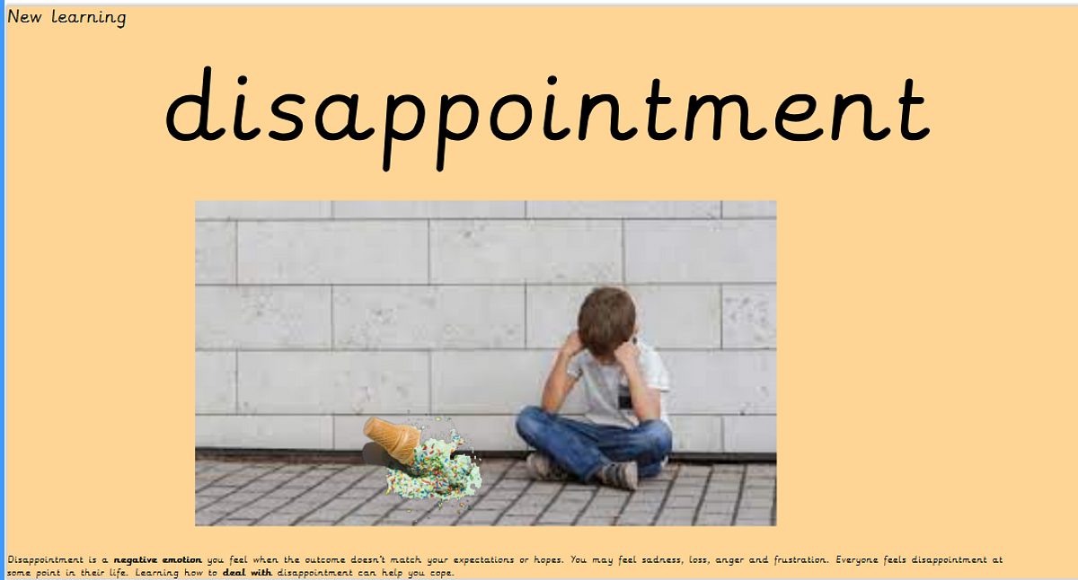 Disappointment image