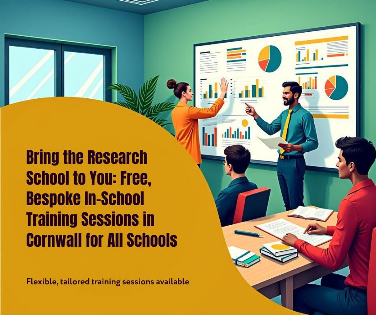 Facebook Post Bring the Research School to You Free Bespoke In School Training Sessions in Cornwall for All Schools