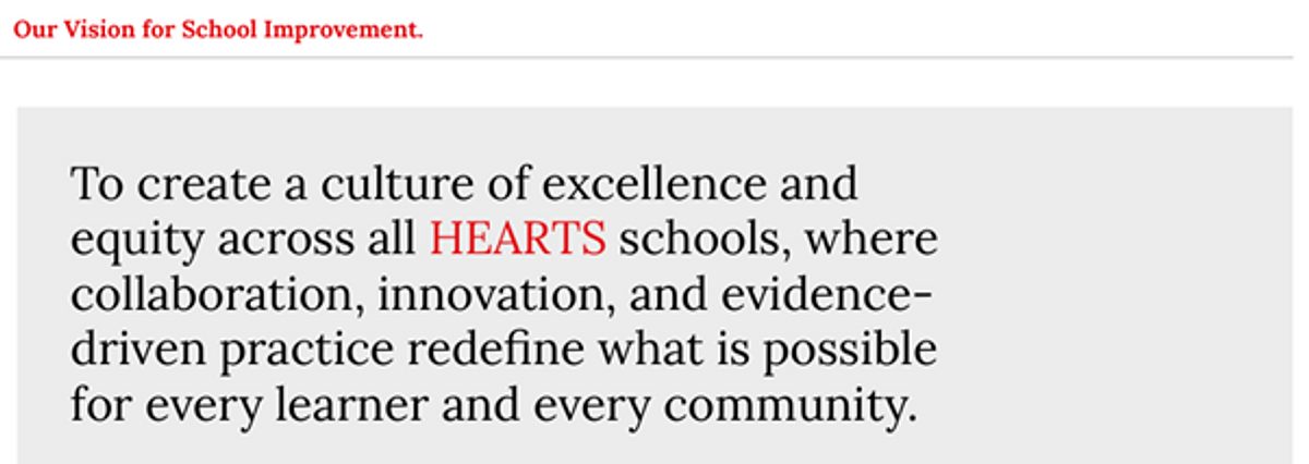 Hearts Academy Trust Vision