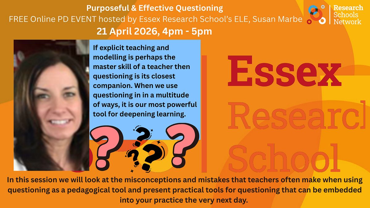 Susan Marbe ELE Effective Questioning 21 April 2026