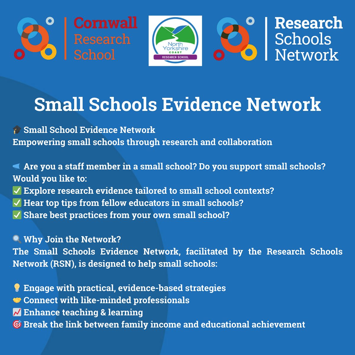 Small Schools Evidence Network Flier