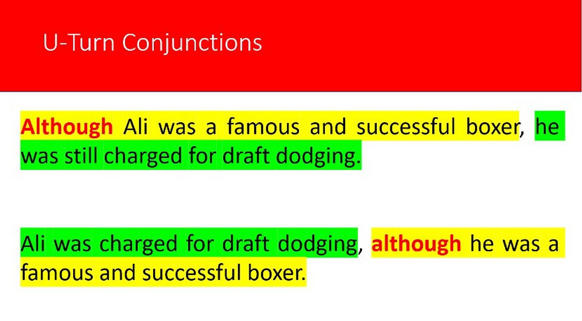 U Turn conjunctions