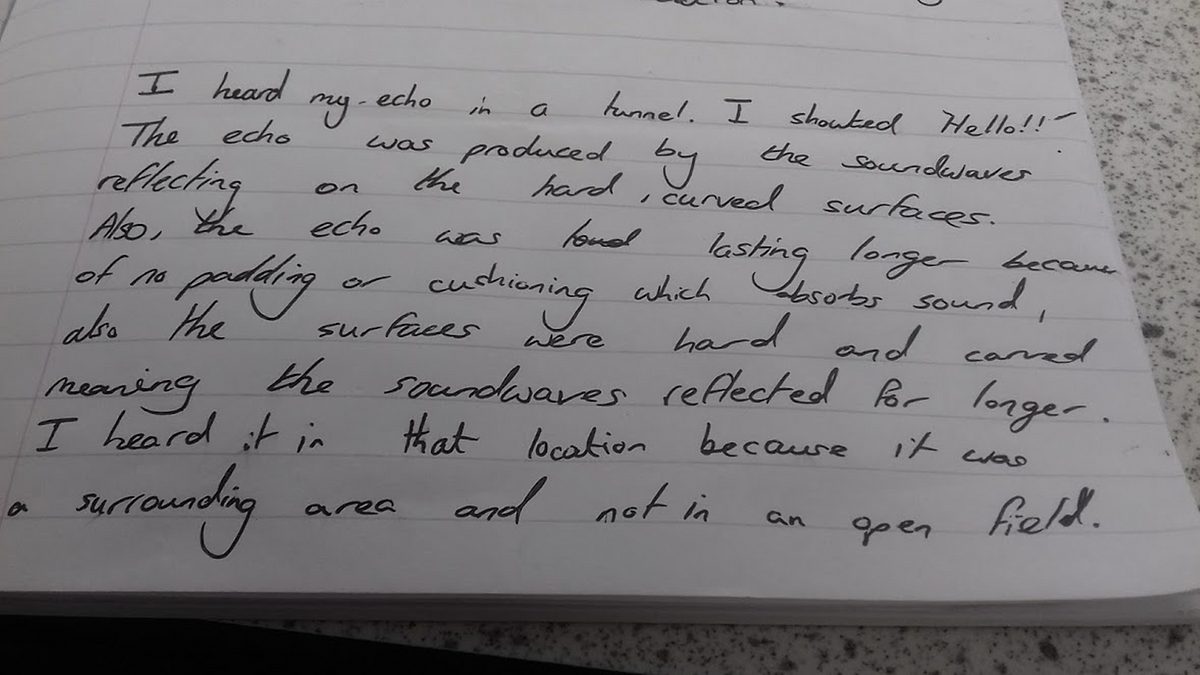 Echoes paragraph